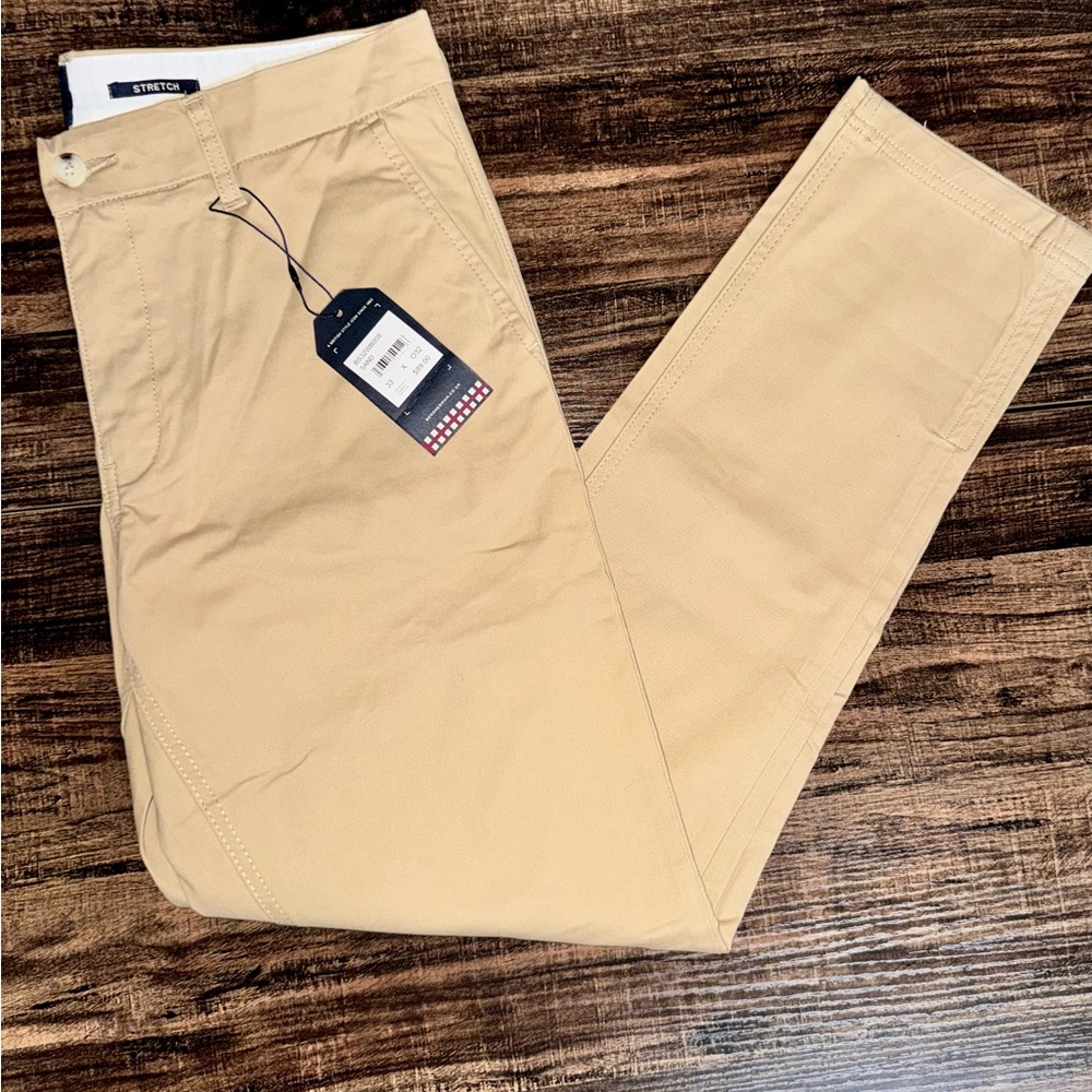 Ben Sherman Classic Khaki Dress Chino Pants Brand New with Tags